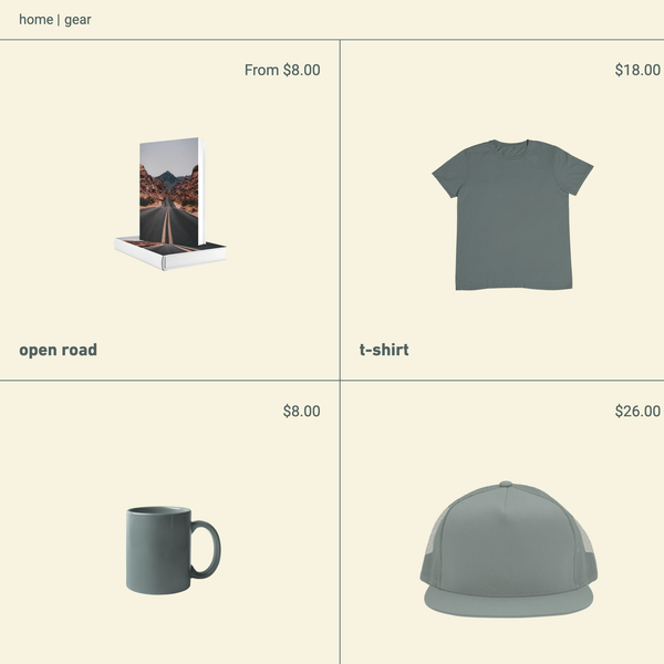 screenshot of a collections page on the zora theme Shopify demo store
