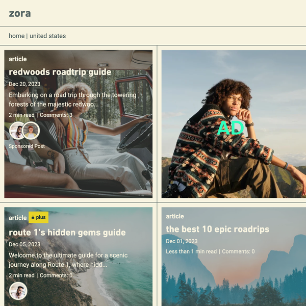 screenshot of the sponsors section wi''thin a blog post on the zora theme VWShopify demo store