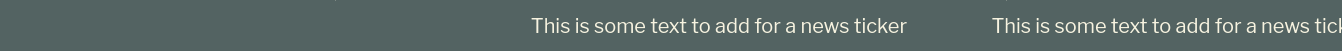 screenshot of the newsticker section in the zora Shopify theme