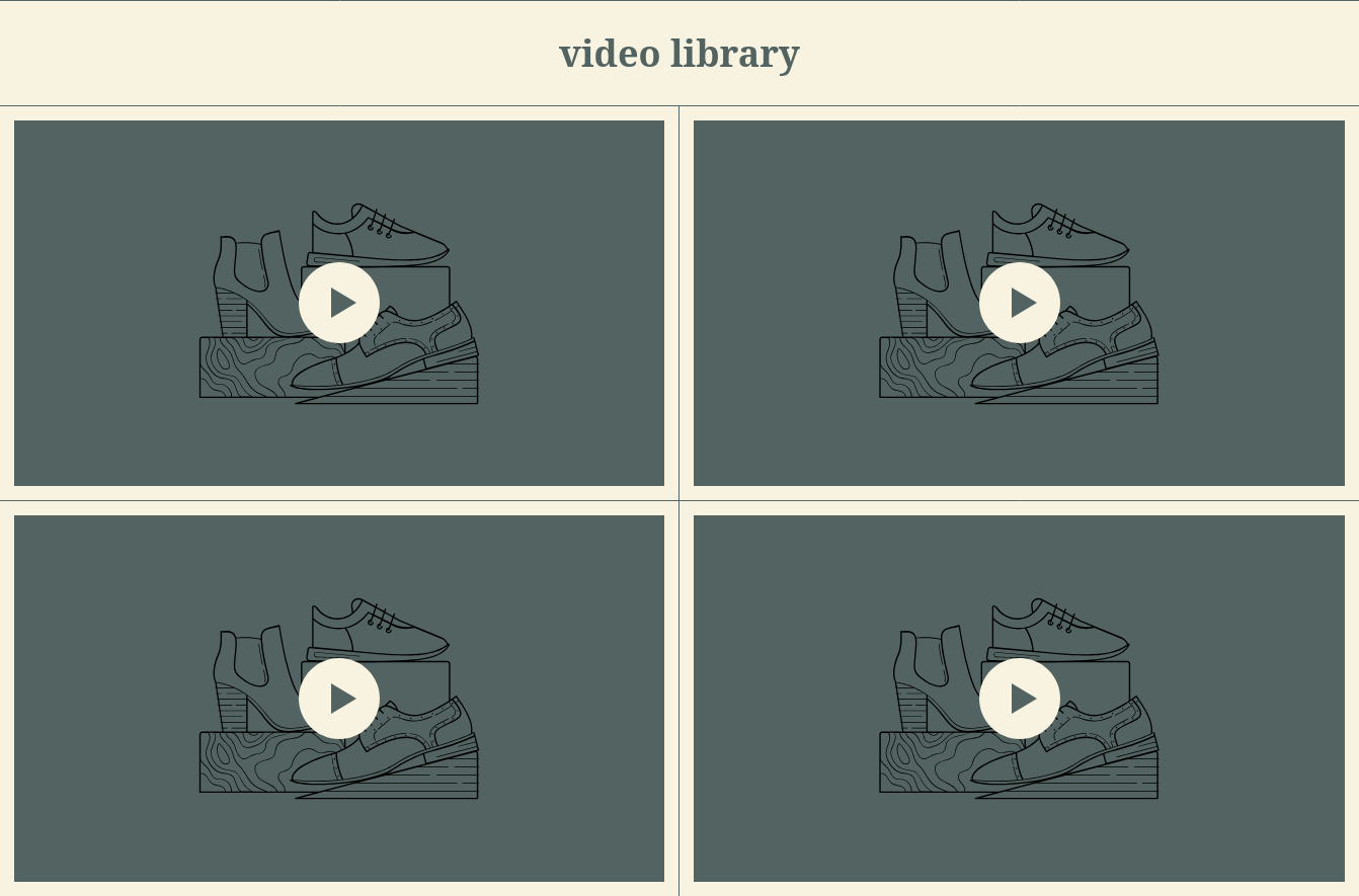 screenshot of the featured video section in the zora Shopify theme